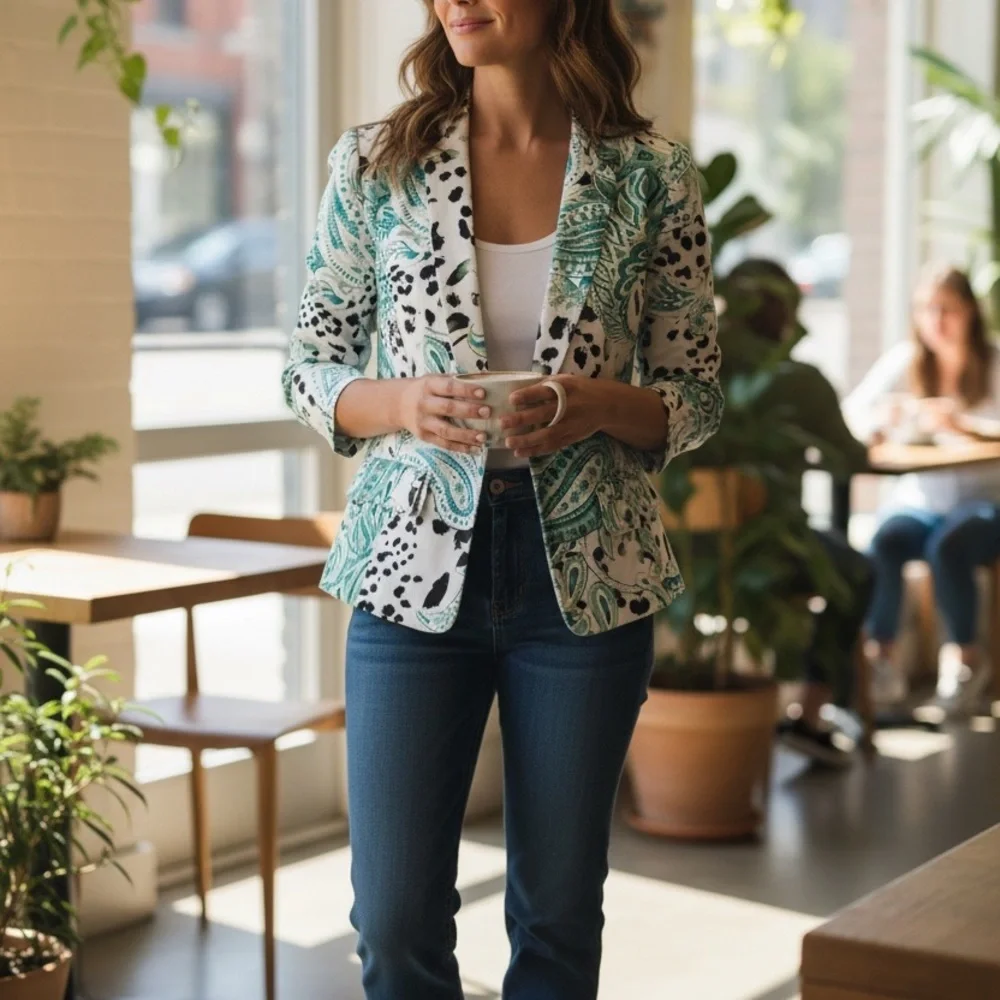 W BY WORTH CAREER BLAZER SIZE 4 - Picture 3 of 16